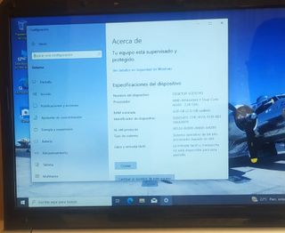Packard bell 4gb ram-128gb SSD-w10 -SIN CARGADOR