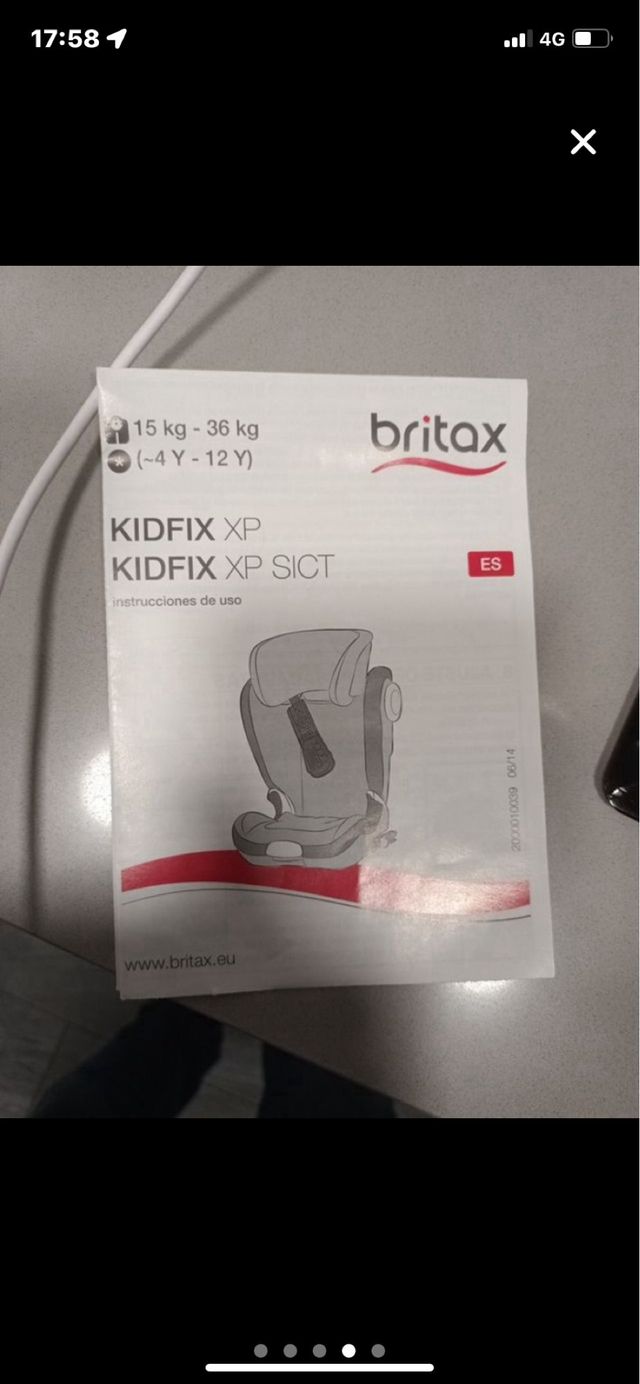 Silla Britax Kidfix Urge mucho