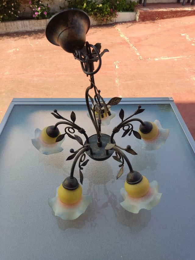 Lampara de araña antigua 