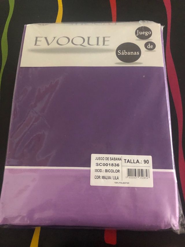Juego sabanas 90 cms color malva