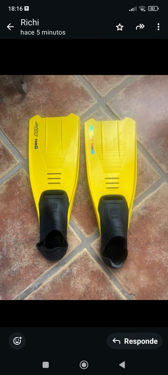 Aletas de bucear niño