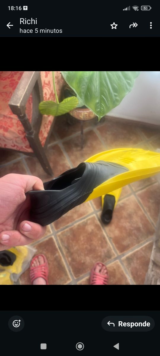 Aletas de bucear niño