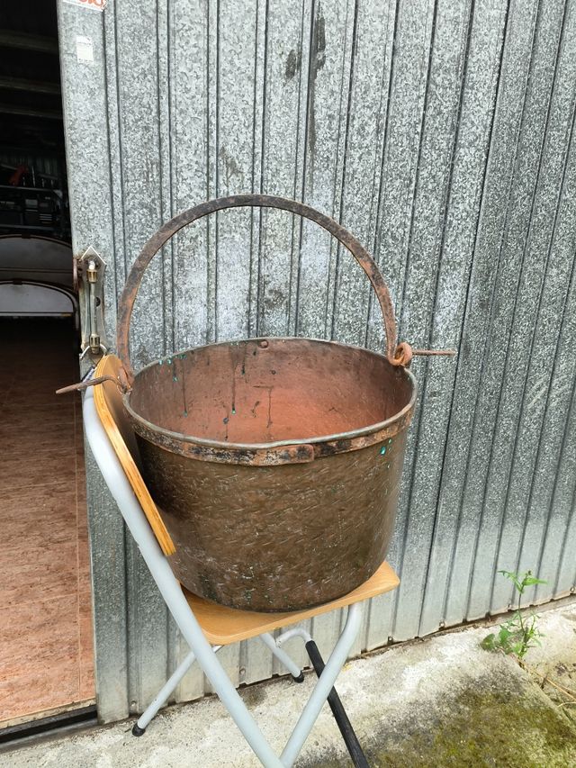 CALDERO DE COBRE ANTIGUO