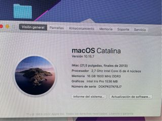 Apple Imac 21,5 finales 2013 en su caja original