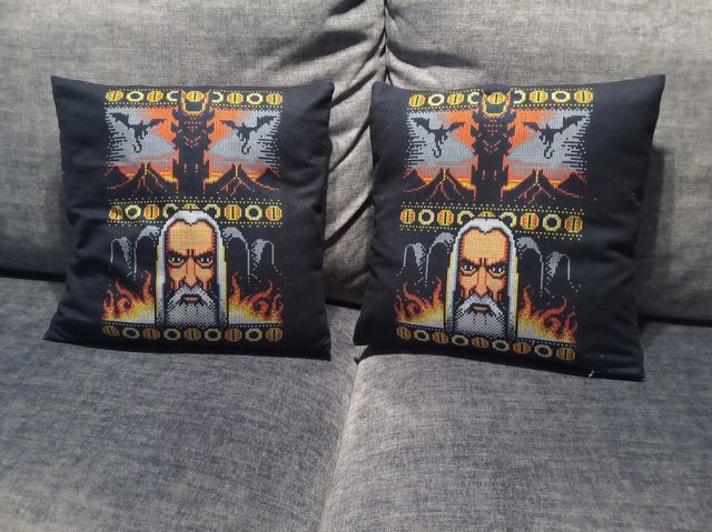 2 cojines de Saruman