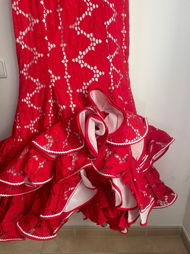 Vestido flamenca rojo