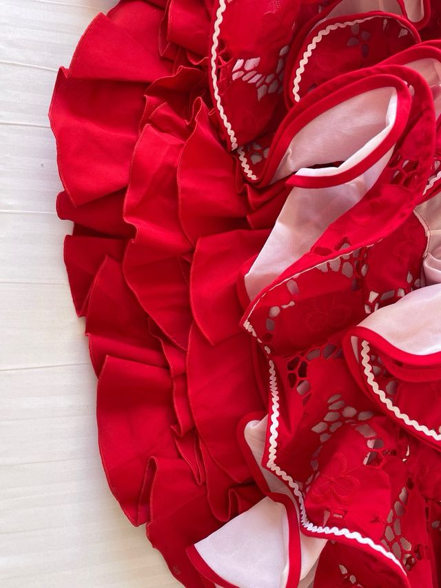 Vestido flamenca rojo