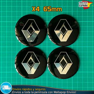 X4 Emblemas Renault 65mm Pegatinas Tapacubos Tapas
