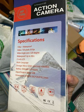 Camara de accion 720p