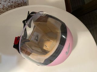 Casco Jet rosa