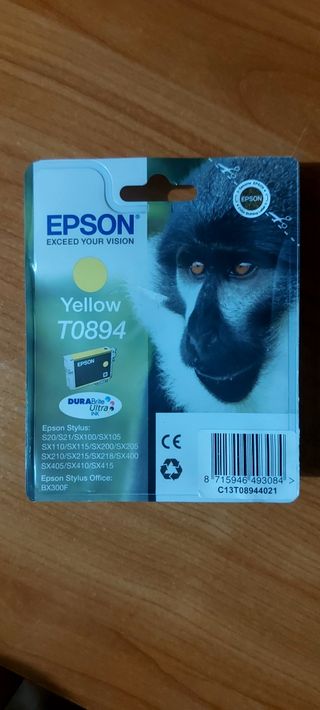Cartucho de tinta EPSON amarillo