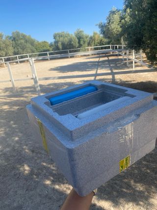 Nevera corcho contenedor