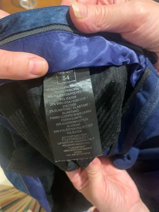 Traje hombre azul con 1 puesta 