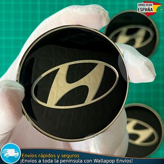 X4 Emblemas Hyundai 65mm Pegatinas Tapacubos Tapas