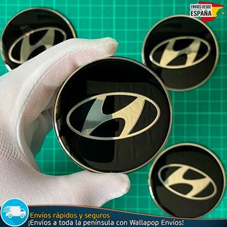 X4 Emblemas Hyundai 65mm Pegatinas Tapacubos Tapas