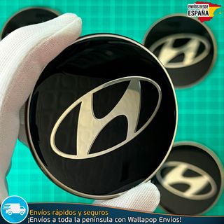 X4 Emblemas Hyundai 65mm Pegatinas Tapacubos Tapas