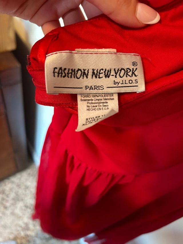 Vestido rojo fashion New York NY