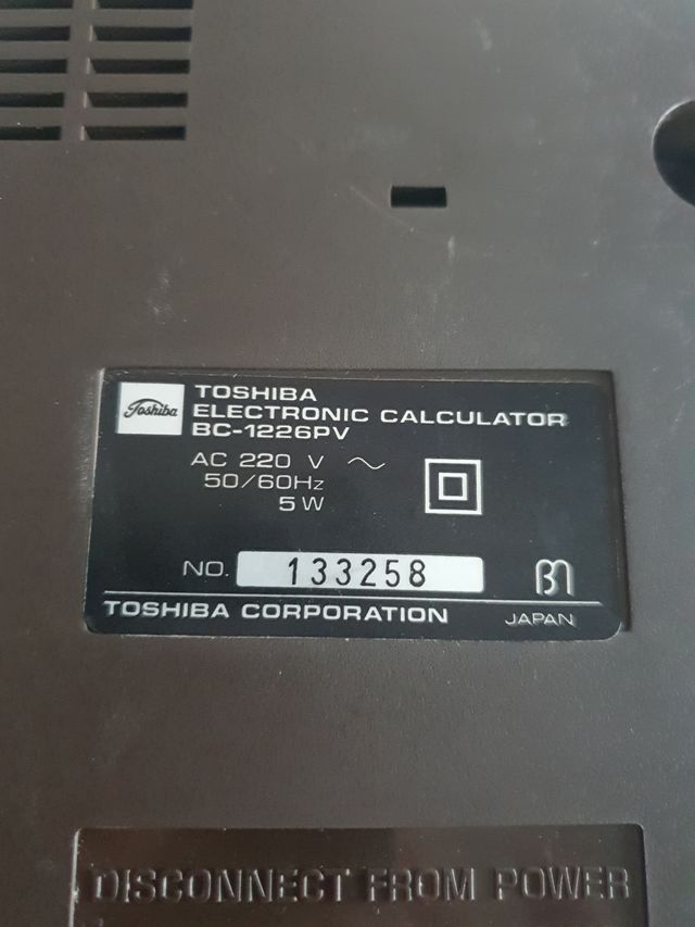 Calculadora toshiba