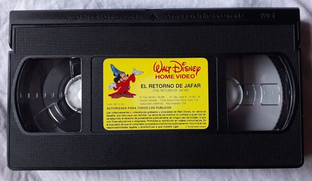 EL RETORNO DE JAFAR VHS