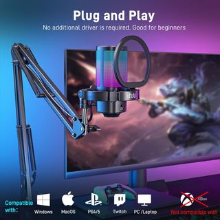 Micrófono USB RGB Para PC NUEVO