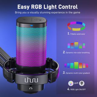 Micrófono USB RGB Para PC NUEVO