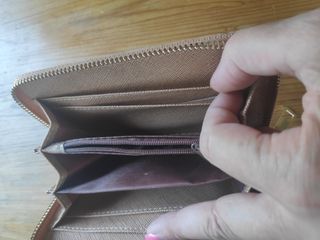 Monedero Billetero de Corcho pintado a mano NUEVO!