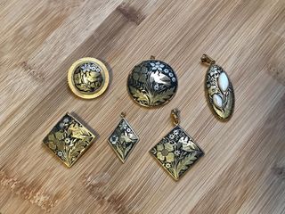 Colgantes y broches Damasquinado de Toledo