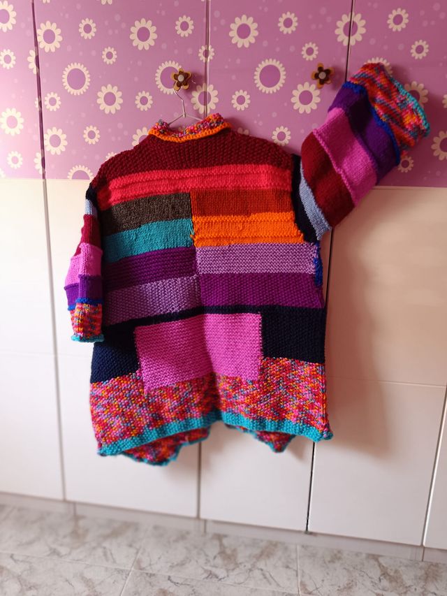 Chaqueta de lana Artesanal tejida a mano