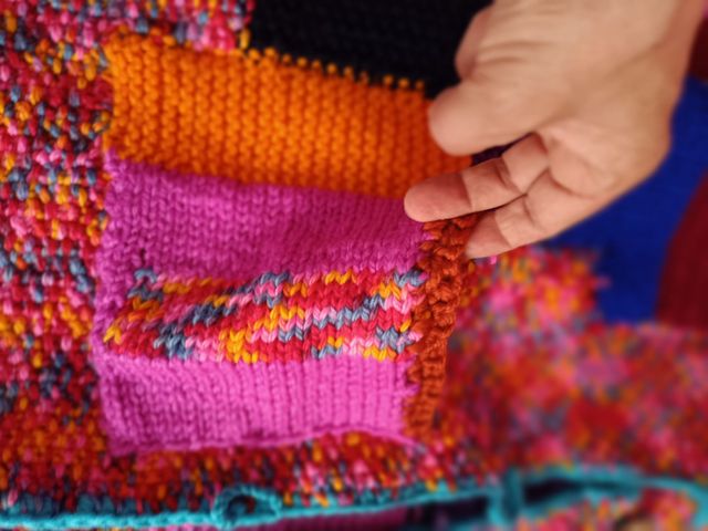 Chaqueta de lana Artesanal tejida a mano