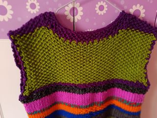 Chaleco de lana Artesanal multicolor