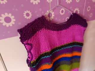 Chaleco de lana Artesanal multicolor