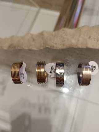 Anillos acero inoxidable ULTIMAS UNIDADES