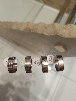 Anillos acero inoxidable ULTIMAS UNIDADES