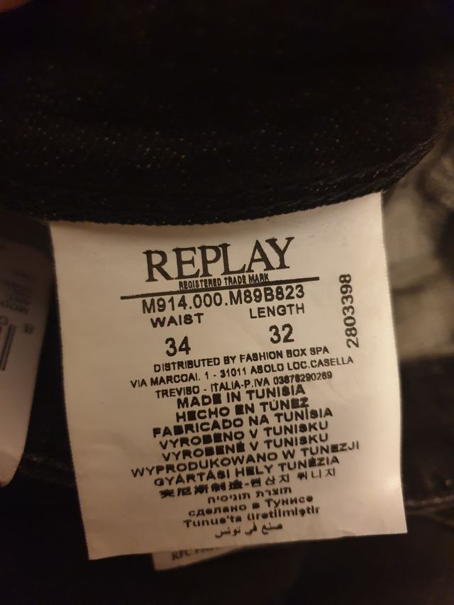 Pantalon vaquero replay