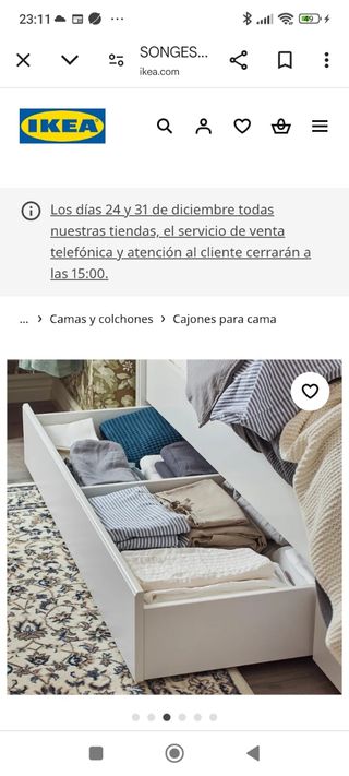 Cajones para cama