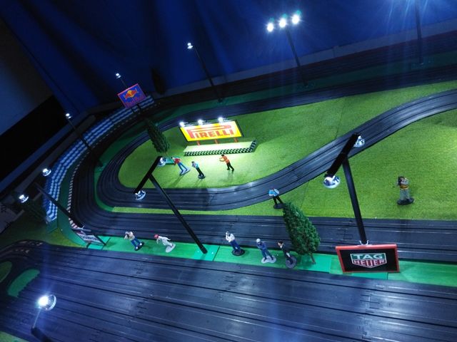 Scalextric ninco iluminación circuito 