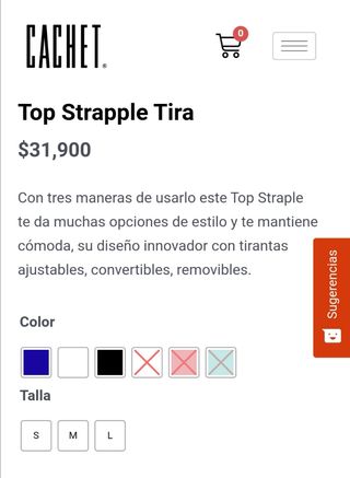 Top strapless beige