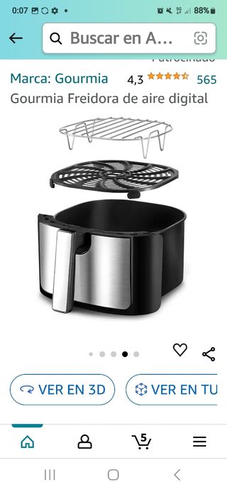 Freidora de aire Gourmia