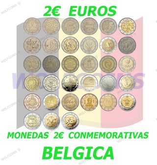 🇧🇪 BÉLGICA MONEDAS 2€ DOS EUROS VARIOS AÑOS
