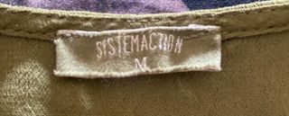 Blusa de gasa verde Systemaction