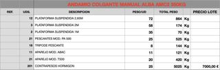 Andamio colgante ALBA