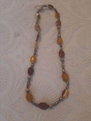 Collar mokaita y plata