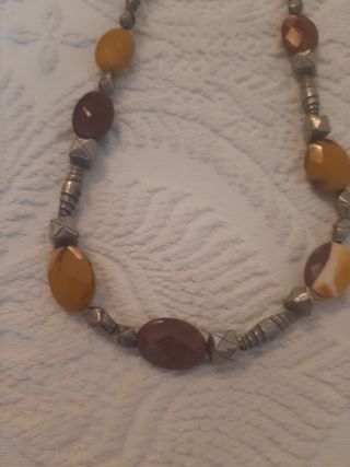 Collar mokaita y plata