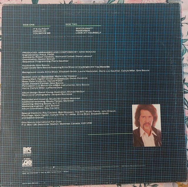 Lp Gino Soccio Face To Face Made Italy