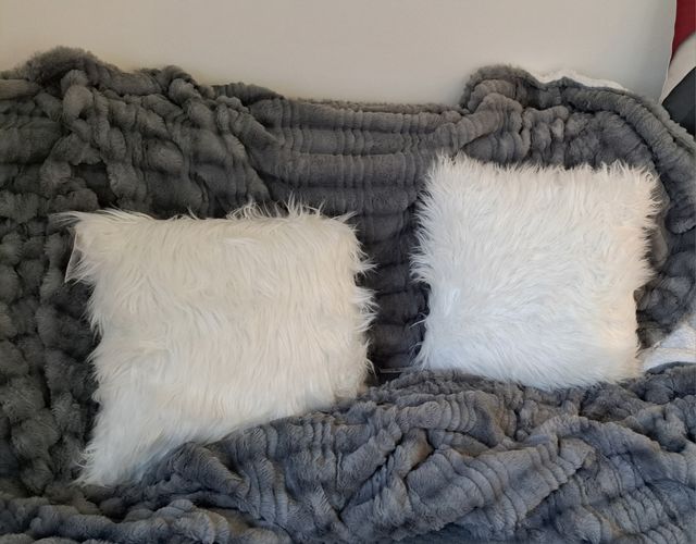 N. 2 cuscini 45 x 45 bianchi Alaska