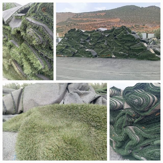 Césped artificial reciclado