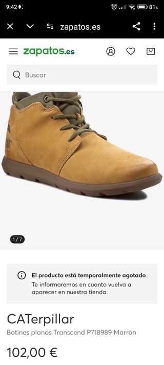 Botines piel CATerpillar 41