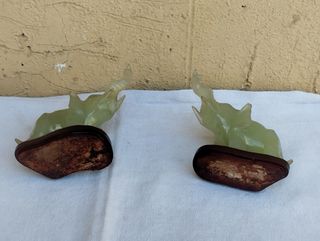 Elefanti elefantini in giada giadeite basi legno