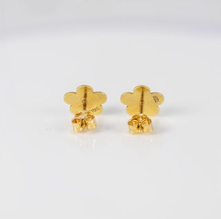 Pendientes Tous Flor oro amarillo 18k con perlas