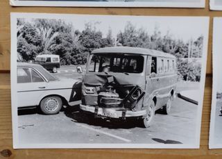 Lote fotografías de accidente de vehículos